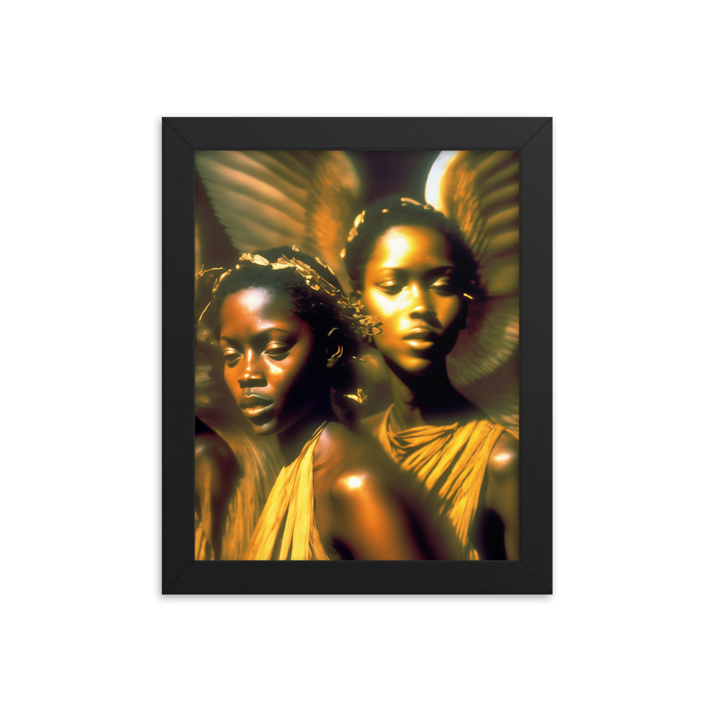 'Protected' framed print